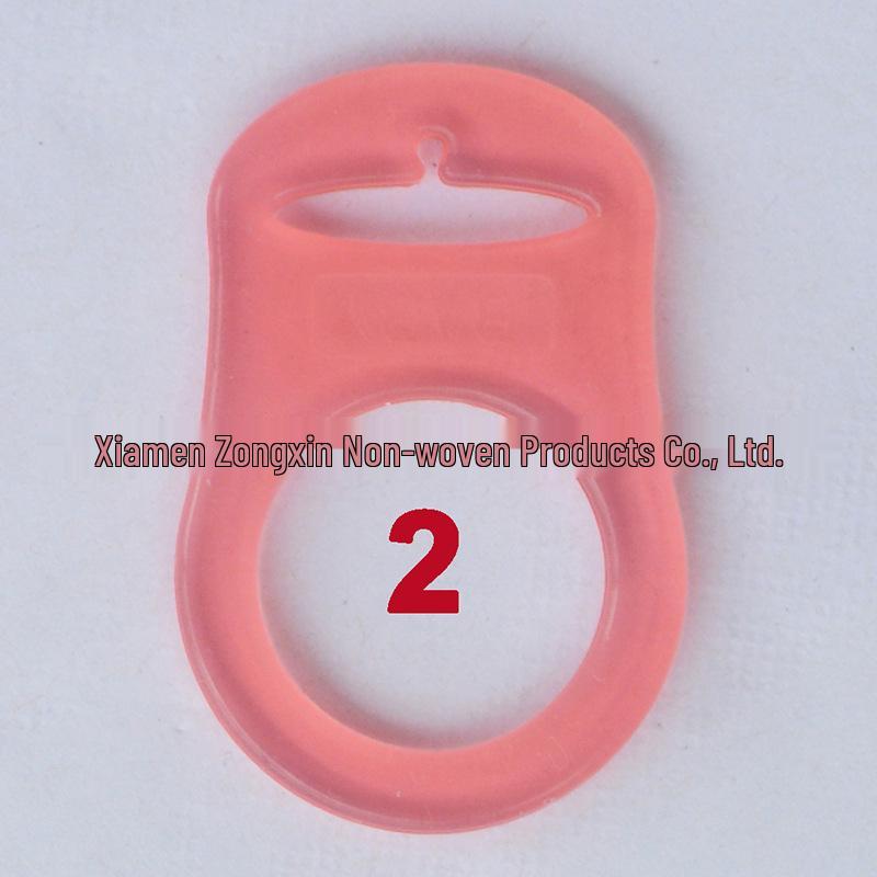 Eco-Friendly Silicone Baby Pacifier Ring with Soothing Buckle