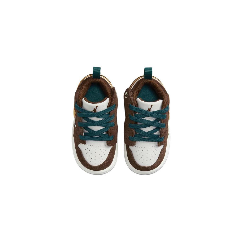 Jordan Air Jordan 1 Low Alt SE Slip Resistant Abrasion Resistant Low Top Toddler Shoes Yellow Brown Infant And Toddler FB2217-200
