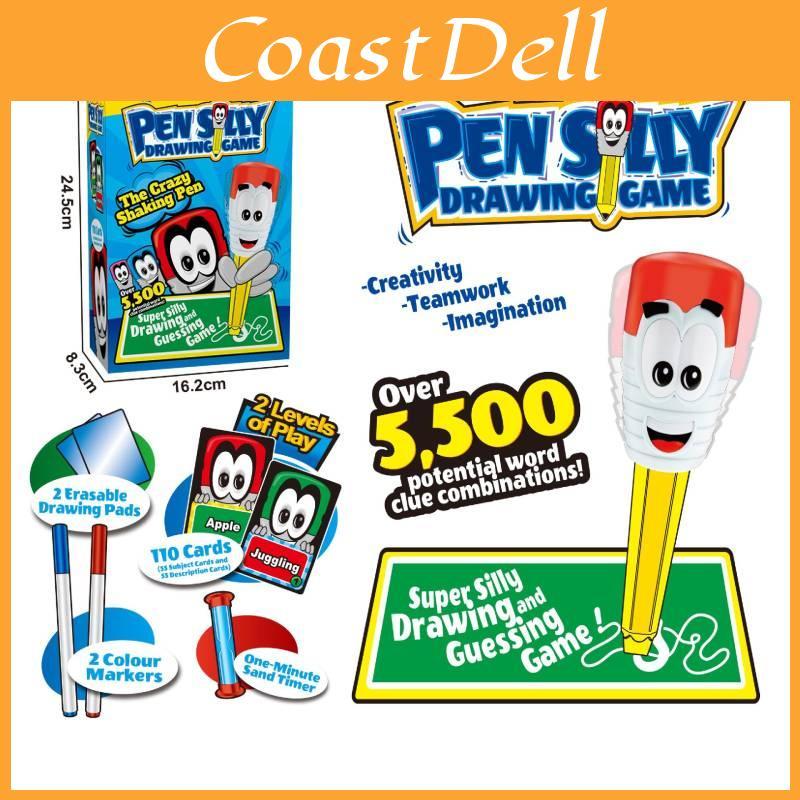 Pensilly Vibration Doodle Drawing Pen Desktop Party Game For Kids And Teens