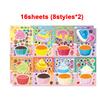 Make-a-Cake Sticker Sheets DIY Make Your Own Birthday Cake Puzzle Stickers for Kids Boys Girls Party Favor Games Toys Gifts