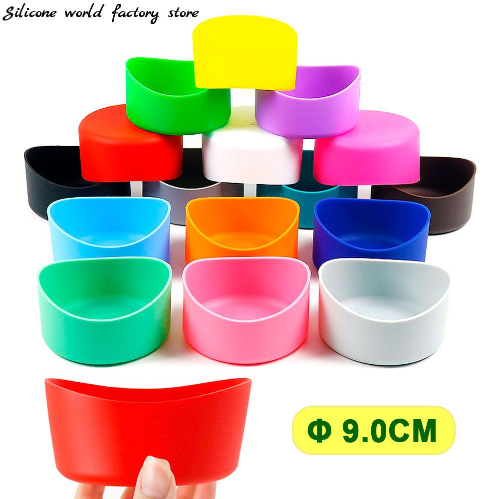 Silicone World 9.0CM Arc Silicone Cup Bottom Protective Cover Irregular Cup Holder Cup Cover 90MM Thermos Flask Base Insulation