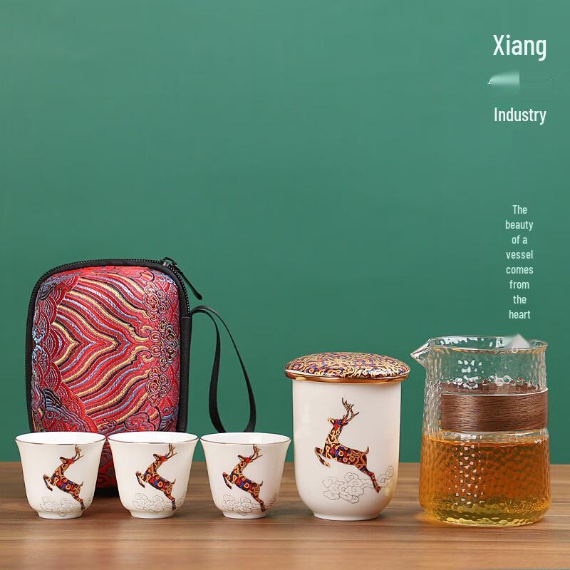 AQ Portable Glass Tea Set