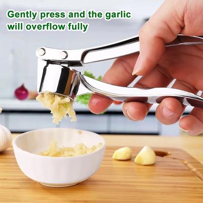 Kitchen Garlic Press Manual Garlic Masher Stainless Steel Garlic Press Chopping Garlic Tool Vegetable Home Gadget Accessories
