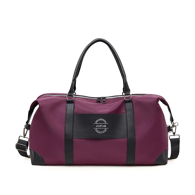 Men's and women's casual simple large-capacity portable travel bag, wet and dry separation sports set, tie rod training fitness bag