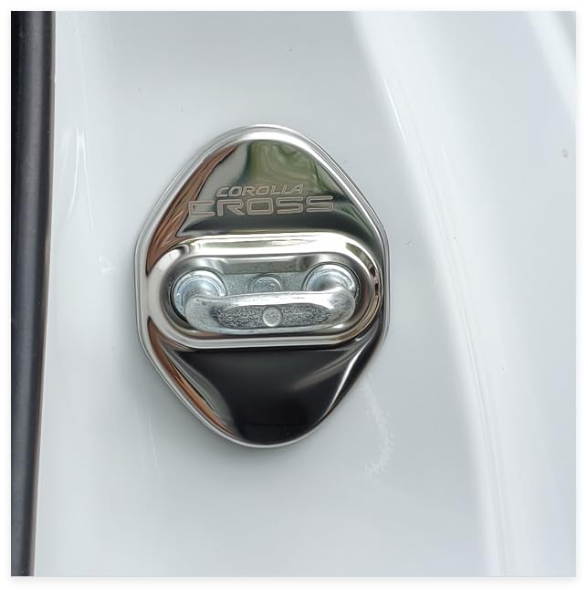 MEKOMEKO CRS-MSGY1 Toyota Corolla Cross Dedicated Striker Cover, Door Lock Cover, Plating, Accessories, Interior