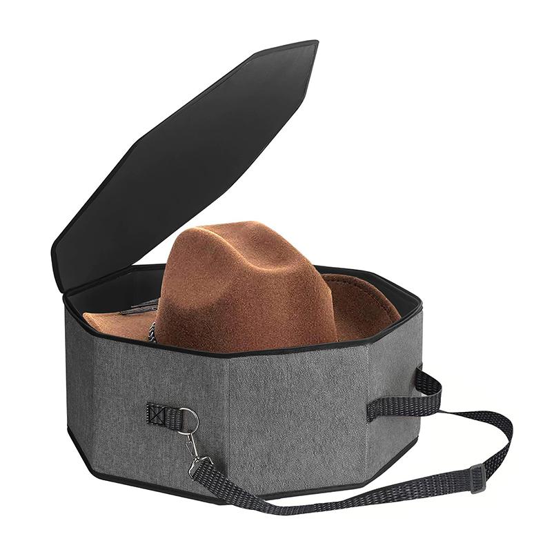 Adjustable Shoulder Strap Hat Case Deformation-Resistant Hat Box Portable Hat Storage Bag With Adjustable For Men For Hats