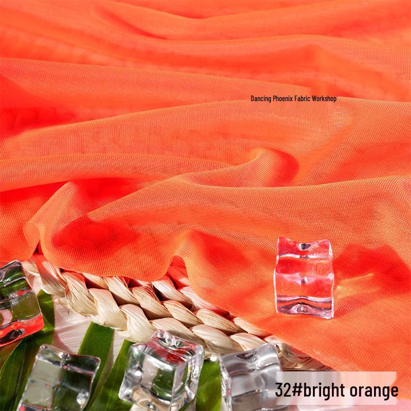 40D Warp-Knitted High-Elasticity Luster Chiffon Lining - Silky, Breathable Fabric for Dresses