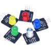 10mm LED Module Indicator Lights - Red Yellow Blue Green White - for Arduino, ESP32, ESP8266, Raspberry Pi - 5 Pieces Smart Electronic Building
