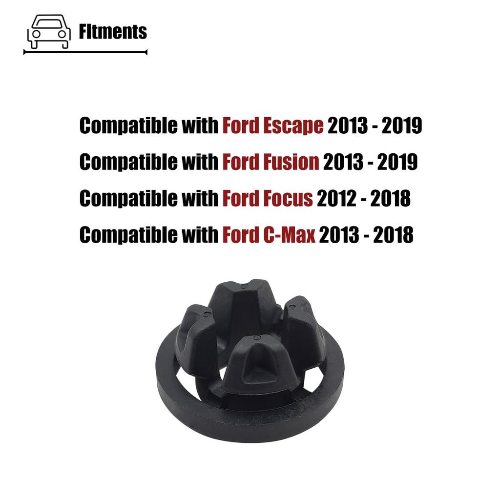 Hood Support Prop Rod Grommet Compatible with Ford Escape Fusion Focus C-Max 2012-, for W712889-S300