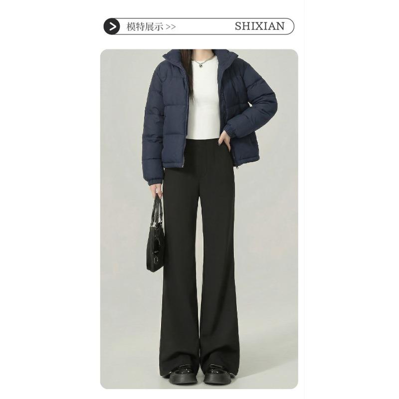 Women S High Waist Flared Dress Pants Slim Fit Casual Trousers