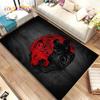 Chinese Tai Chi Bagua Yin Yang  Area Rug,Carpet Rug for Home Living Room Children Bedroom Sofa Doormat Decor,Non-slip Floor Mat