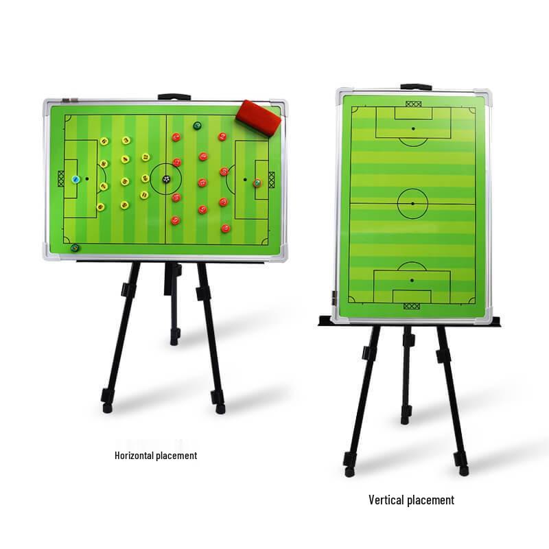 Large Magnetic Aluminum Floor Stand Tactics Board for Coaches with Pen and Eraser