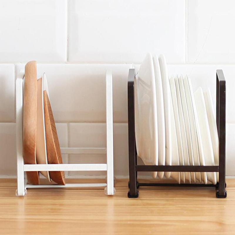 Kitchen Cabinet Plate Storage Countertop Dish Rack Drawer Dinner Plate Partition Drain Rack Layered Storage Rack Accessories