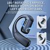180° Rotation Adjustable Left Right Ear Universal Earphone Open Wireless Headset Bluetooth 5.4 Mic Sport Business Music Ear-Hook