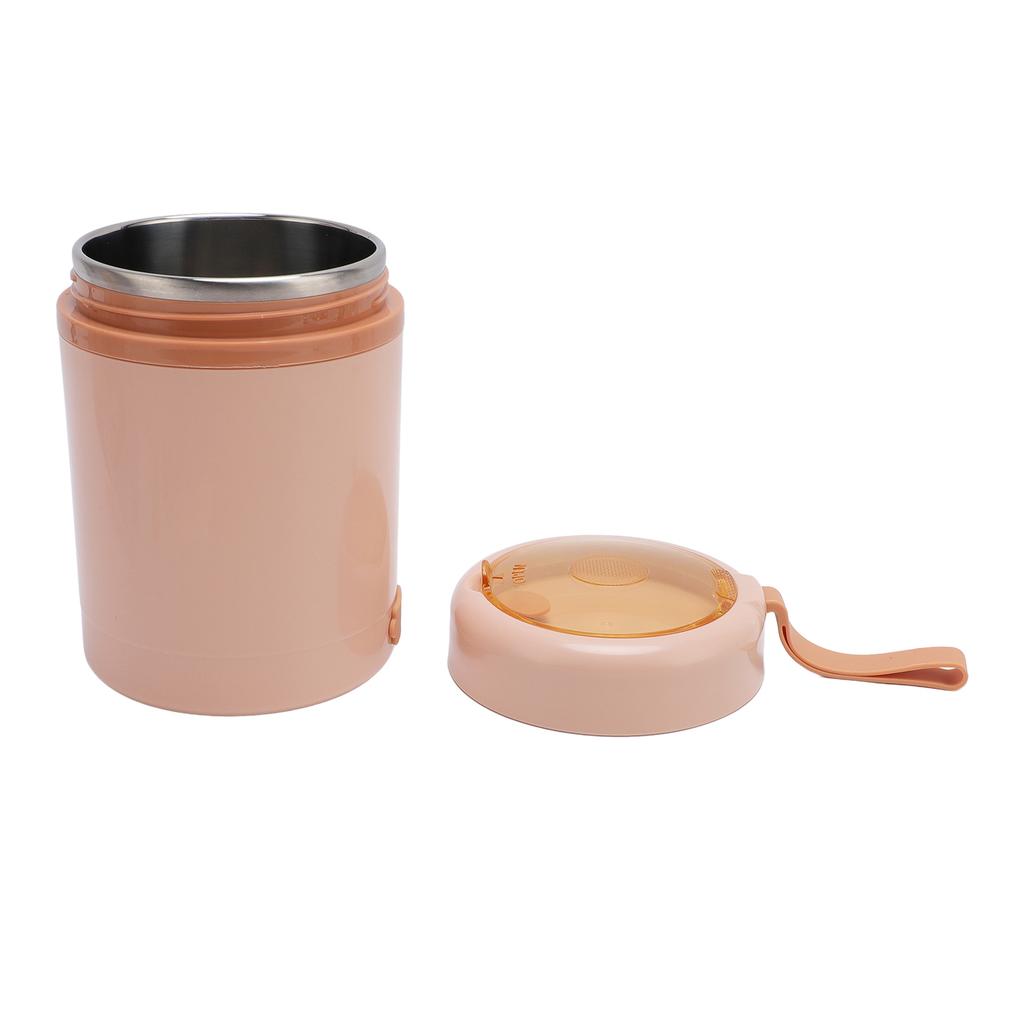 Electric Lunch Box Food Warmer 304 Stainless Steel 60C Constant Temp Lkproof 600ml USB Insulated Food Jar with Spoon for