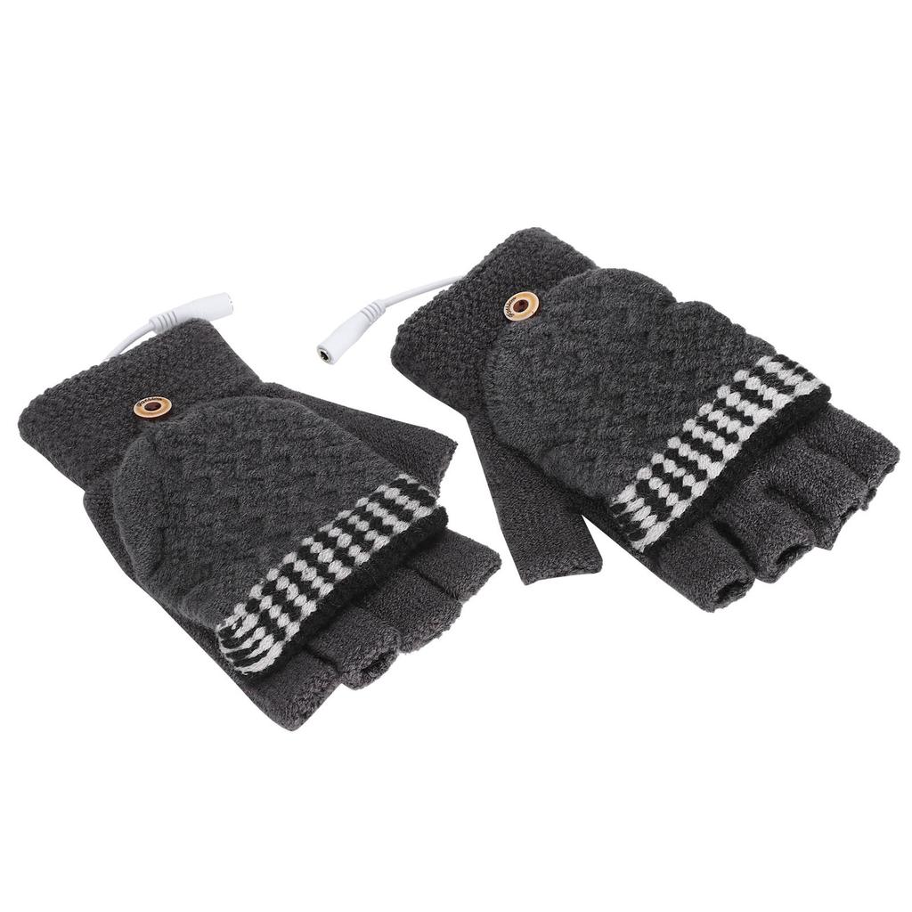Rechargeable Heated Gloves USB Warm Laptop Glove Full Half Finger Mitten for Men