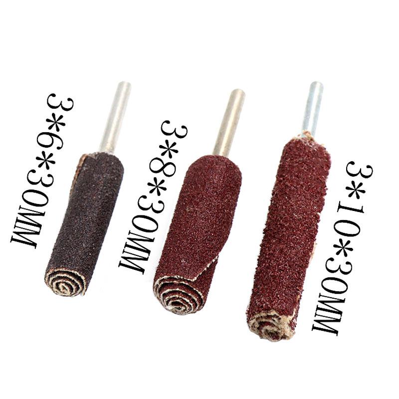 Cylindrical Sandpaper Grinding Head with Flap Wheel for Metal Polishing - Fits Electric Grinders