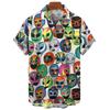 Camisa Vintage para Hombre 3D Lucha Libre Mexicana Estampada Ropa de Alta Calidad para Hombre Holgada Oversize Moda Casual Manga Corta