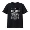 Mens As Iron Sharpens Bible Verses Scripture T Shirt Black X Large Vintage Washed Versatile Stretched Comfortable Streetwear