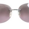 Great Cartier Sunglasses PANTHERE De Cartier Two Point Gunmetal Purple Used