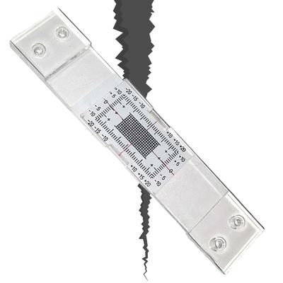 Záznam monitorování trhlin Měřicí přístroj na šířku spáry Standardní monitor trhlin pro stěny budov