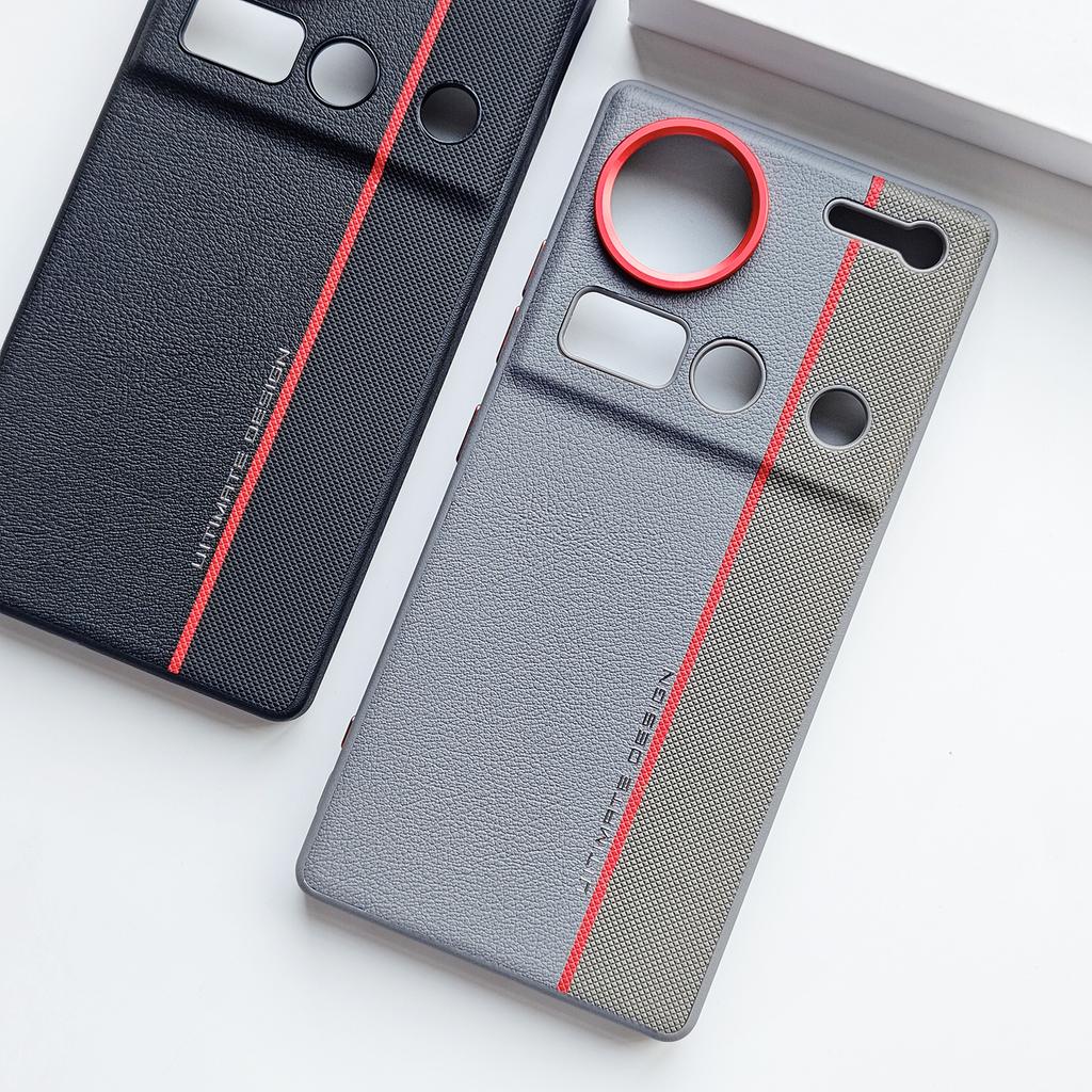 For ZTE nubia Z70S Ultra Z70 Ultra phone case, plain leather design, pleasing to the touch, with stylish lines