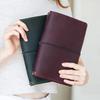In Stock PU Leather Elastic Strap Retro A5 Detachable Large Capacity Planner Cover
