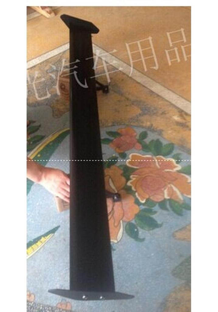 Universal No-Drill Black Aluminum Rear Spoiler for Sedans