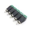 Audio Video RCA Male Plug & RCA Female Jack Screw Terminal Connector Block Adapter AV for CCTV Camera Speaker Wire Cable