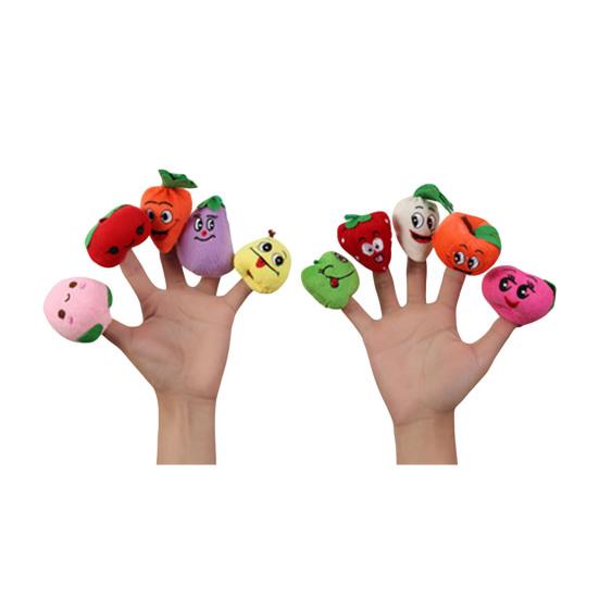 Cartoon Finger Puppet Set Plush Hand Puppets for Storytelling Early Education Soothing Doll Plush Toy Birthday Party Christmas Gifts