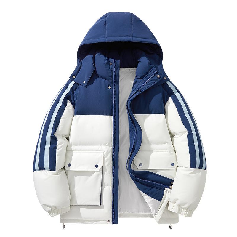 Male Winter Teenager Thickened Waterproof Loose Sports Jacket Versatile Loose