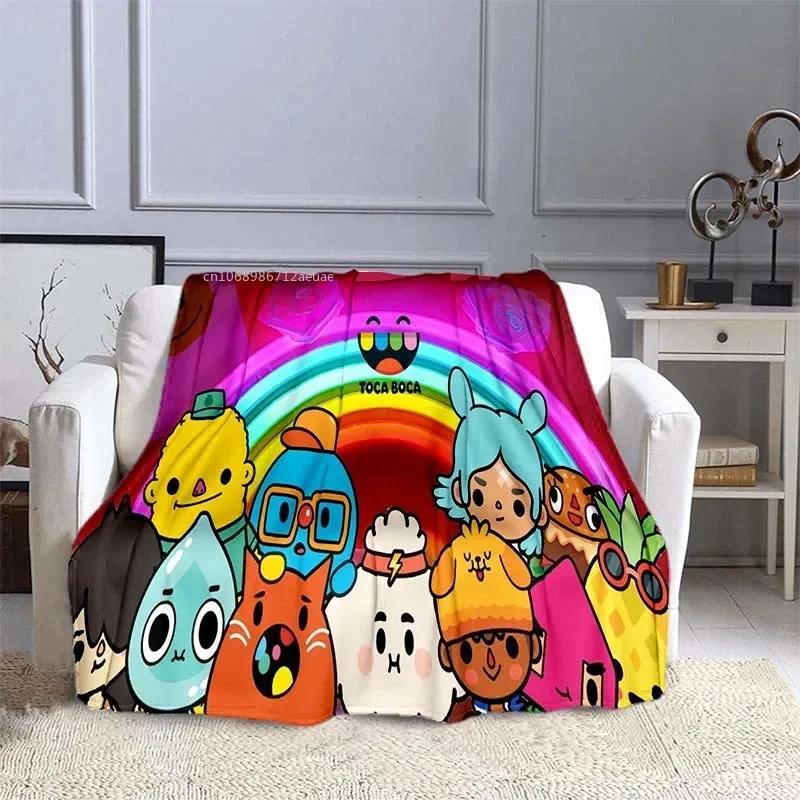 Toca Bocas Coperta Plaid Coperta per Bambini Cartone Animato Gioco Coperta in Pile Morbida Copertura Calda Coperte per Letti Divano Viaggio
