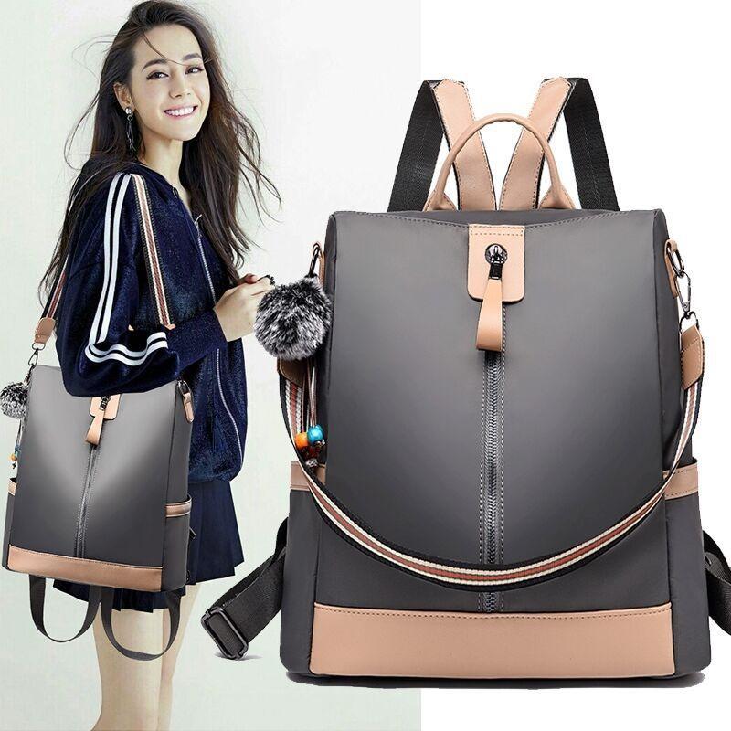 New Oxford cloth backpack female student backpack versatile portable shoulder bag schoolbag