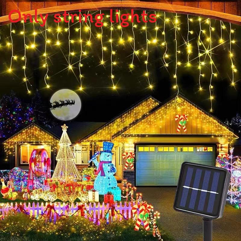 

Сонячна гірлянда в стилі гипсофіли зі мерехтливими зірками для декору Різдва та весілля Warm White,3.5m