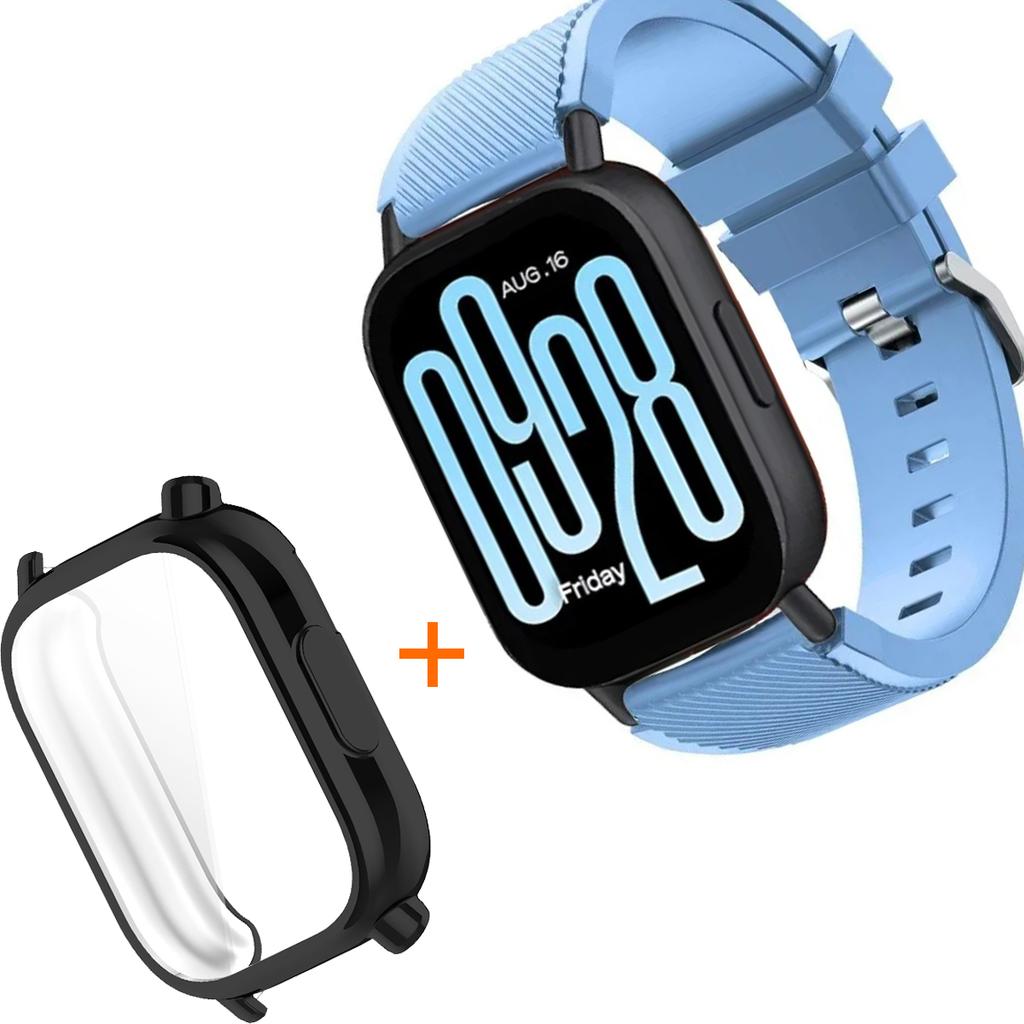 Silicone Strap With TPU Case For Xiaomi Redmi Watch 5 Active Lite Smart Watch Wrist Band And Case For Redmi Watch 5 Active Lite