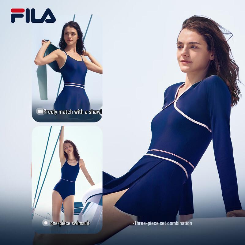 

FILA Women s Muse Waist 3-Piece Swimsuit 2XL