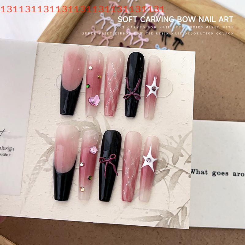 50 Pcs For DIY Manicure And Salon Decoration Soft Mini Bow Shape Nail Art Charms Mix Color 3D Bowknot Resin Accessories