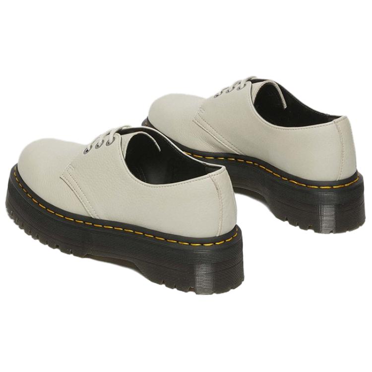 Dr. Martens Leather Soft Thick Sole Comfortable Casual Shoes Women Sneaker Off-White 31167773