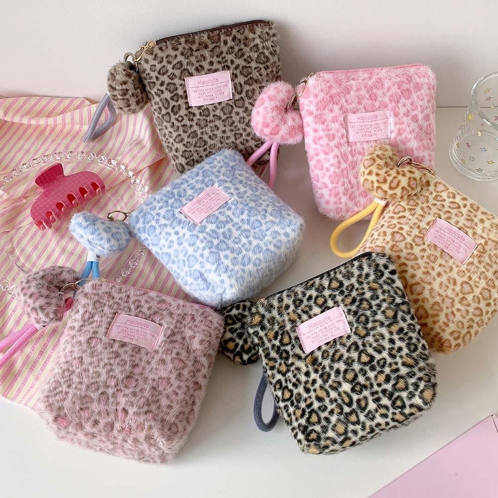 Handbag Make Up Pouch Bag Versatile Pouches Bag Organizer Leopard Print Makeup Bag Lipstick