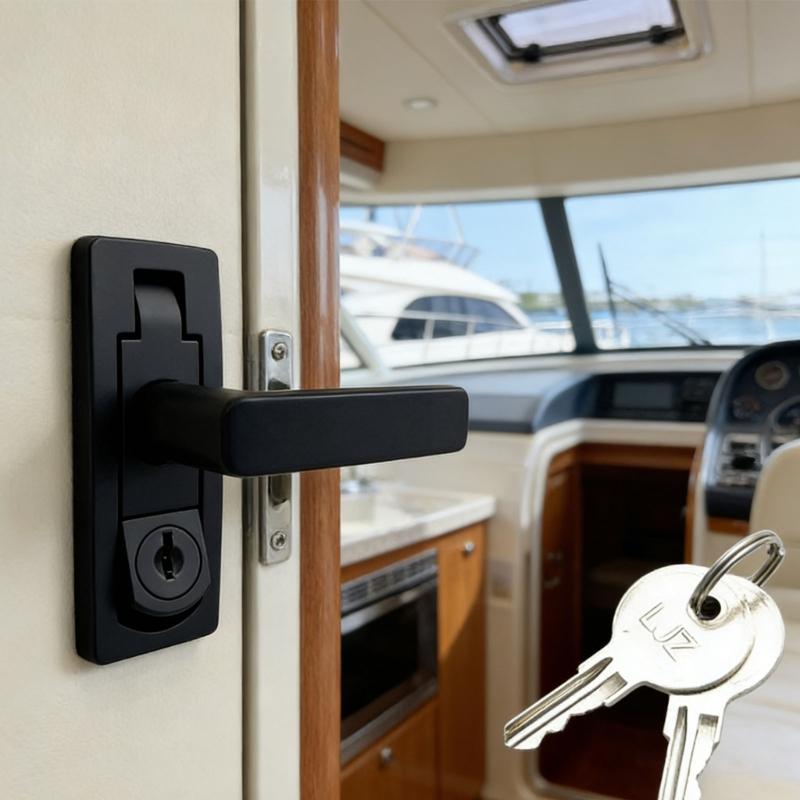 High Security Marine Grade Flat Surfaces Lock Universal For Travel Trailer Yacht Storage Compartment Easy Installation