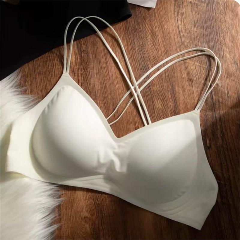 Женский бесшовный бюстгальтер с перекрещивающимися бретелями: Против провисания, Невидимый, Поддерживающий для маленькой груди L