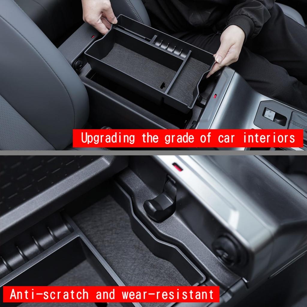 Jentrio RAV4 60 Series Armrest Storage New RAV4 60 Series Custom Interior New RAV4 60 Series Applicable To 2026 Toyota Style Matte Black Box, Parts,