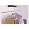 Non-Slip Plastic Hangers 5 Pack Swivel Neck Durable Clothes Hangers with Accessory Bar Perfect Suits Dresses and More