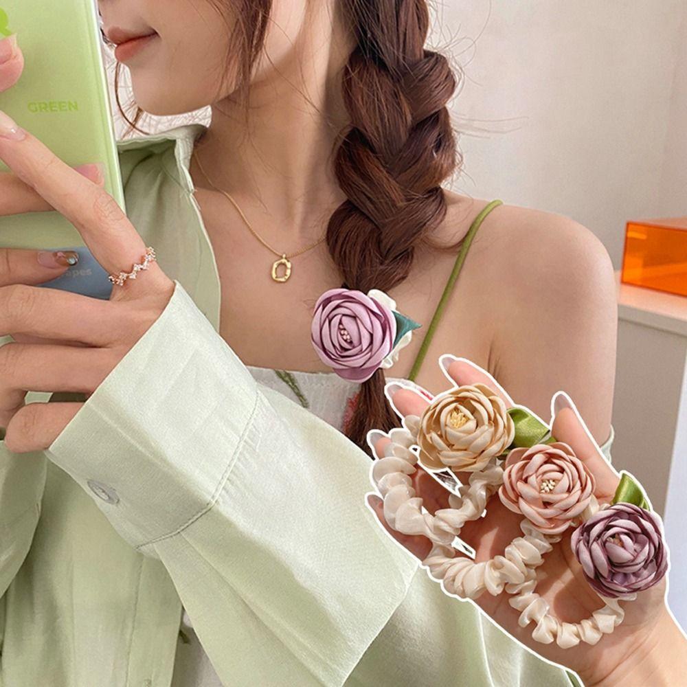 

Headdress Girls Hair Bands Flower Scrunchies Women Hair Ropes Sweet Hair Ties Hair Rubber Bands