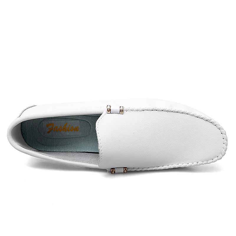 Loafers Men Leather Shoes Fashion Drive Shoes Man Moccasins Comfy Slip-On Cowboy Botas Shoes Italian Shoes Casual Flats Footwear