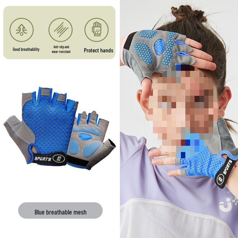 

Children s Non-Slip Half-Finger Cycling Gloves - Wear-Resistant, Thin, for Sports and Training.