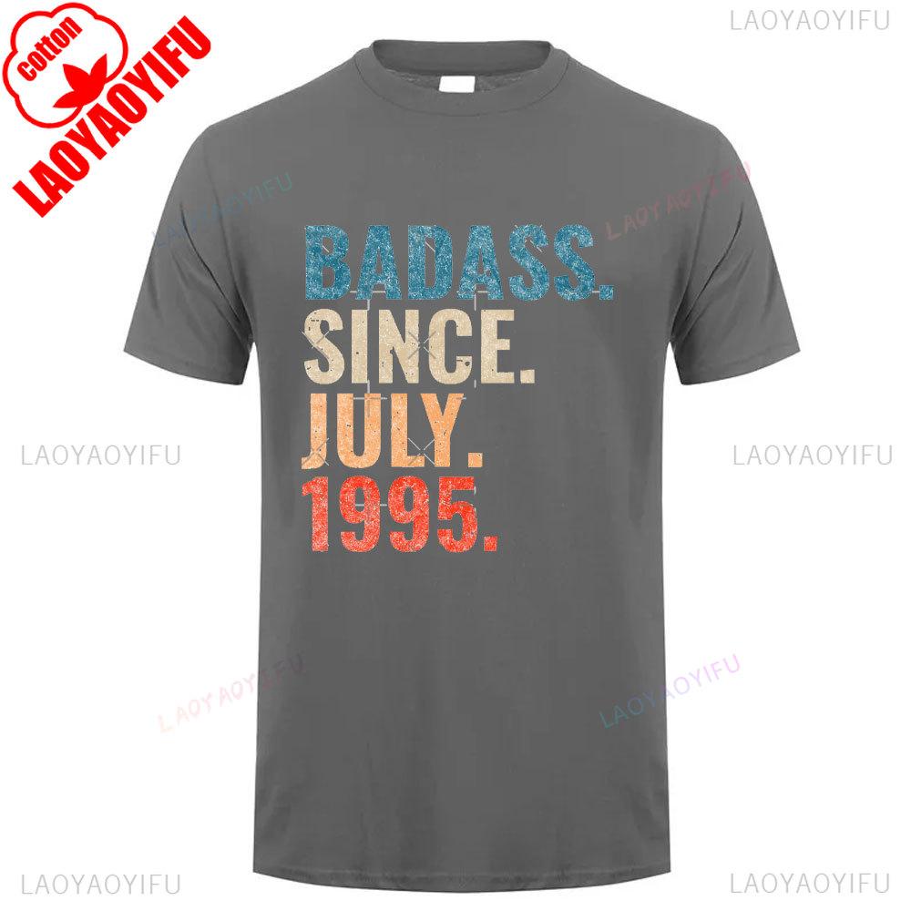 1995 Vintage Style Cotton T Shirt Breathable Retro 90s Short Sleeve New Unisex Round Neck Summer Casual Simple Tee Launched
