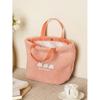 Daiso Winter Together Poggle Tote Bag Pink
