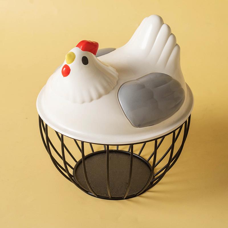 

Multi-Purpose Wrought Iron Basket: Egg, Fruit & Vegetable Storage Solution