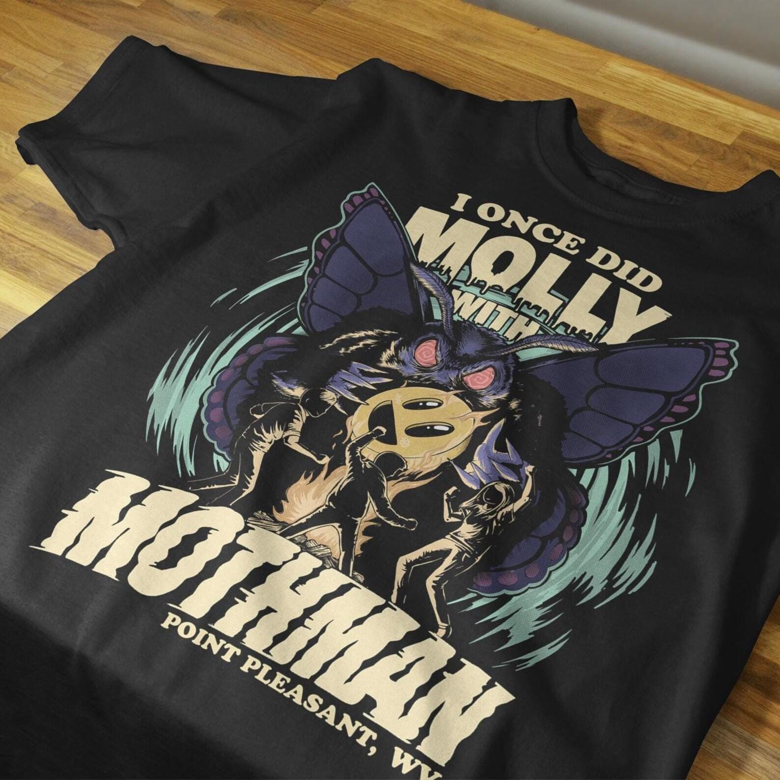 Funny Mothman Graphic Tee: West Virginia Cryptid Humor M